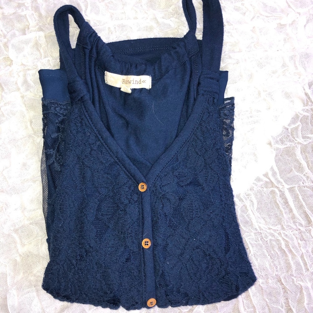 Super cute blue tank top!!